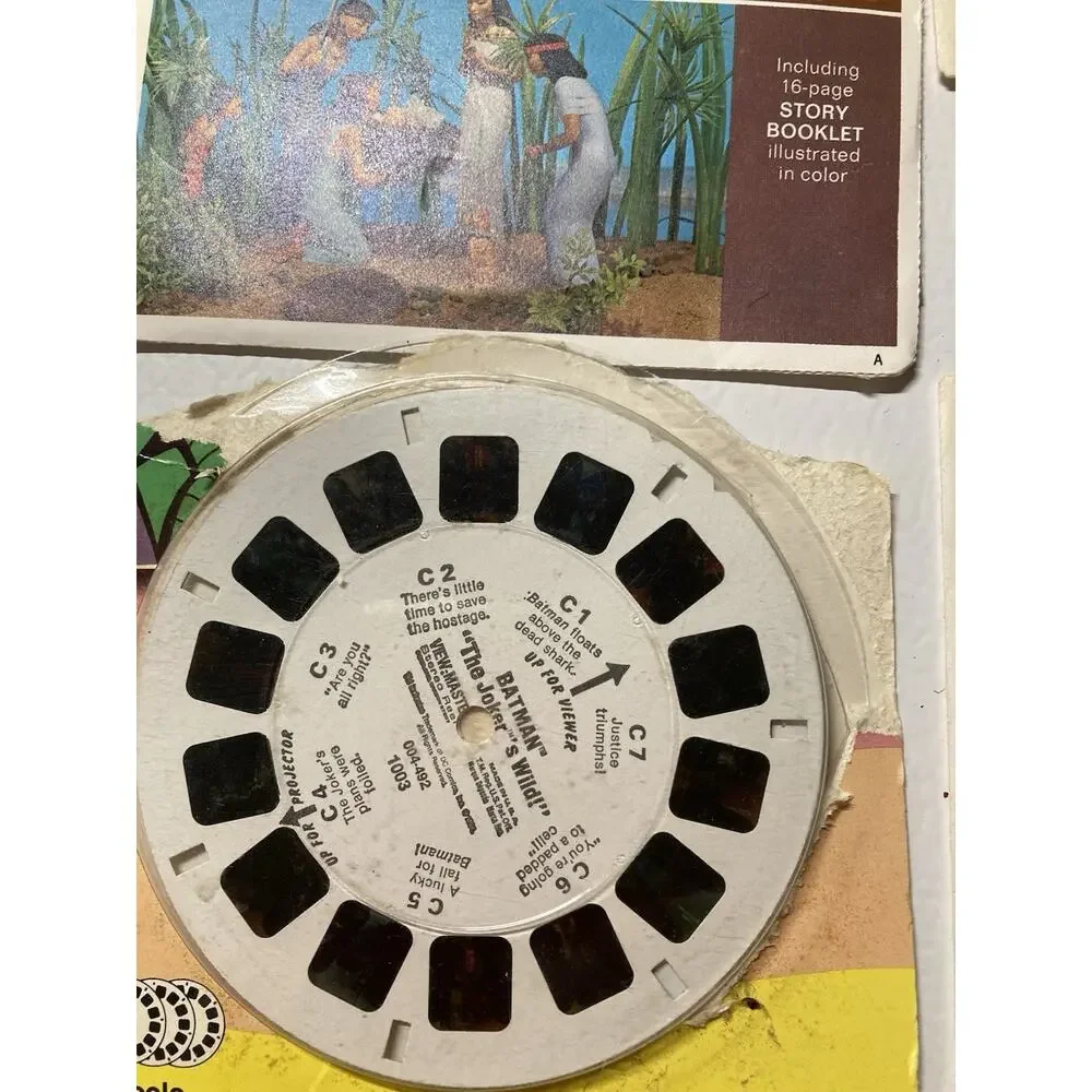 View-Master Vintage 1950 Viewer w/ Bible Story & Many Packages Of Reels Sleeves